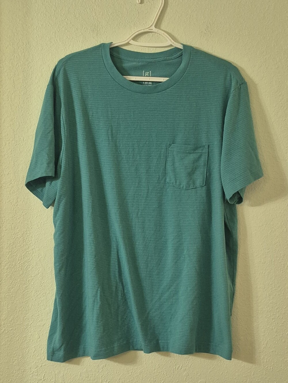 George Teal Crewneck Pocket Tee